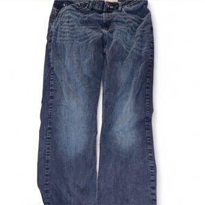 Wrangler Men's Dark Blue Bootcut Jeans